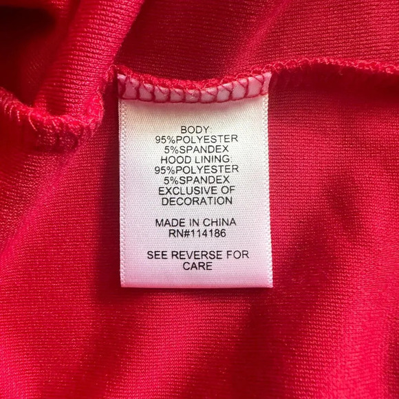 Junior's S Juicy By Juicy Velvet Velour Couture Red Zip Up Crown Logo Soft - Picture 6 of 7